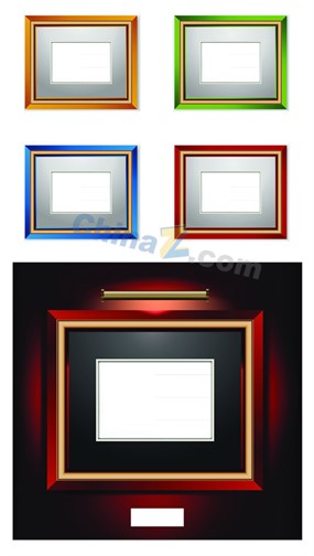 古典相框边框矢量素材